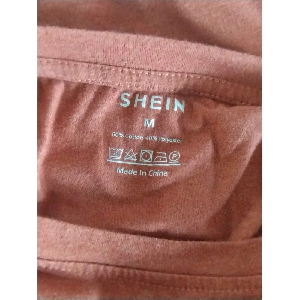 Shein Burnt Orange Sunflower Inspirational Tee Size Size Medium - Picture 4 of 4